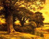 A Woodland Pool - 本杰明·威廉姆斯·里德